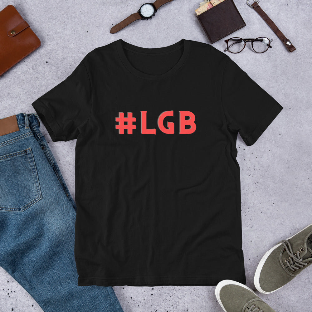 #LGB Lets Go Brandon Red Text T-Shirt