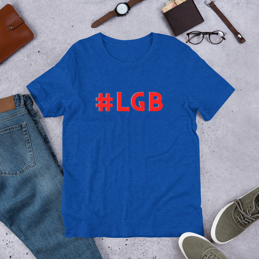 #LGB Lets Go Brandon Red Text T-Shirt