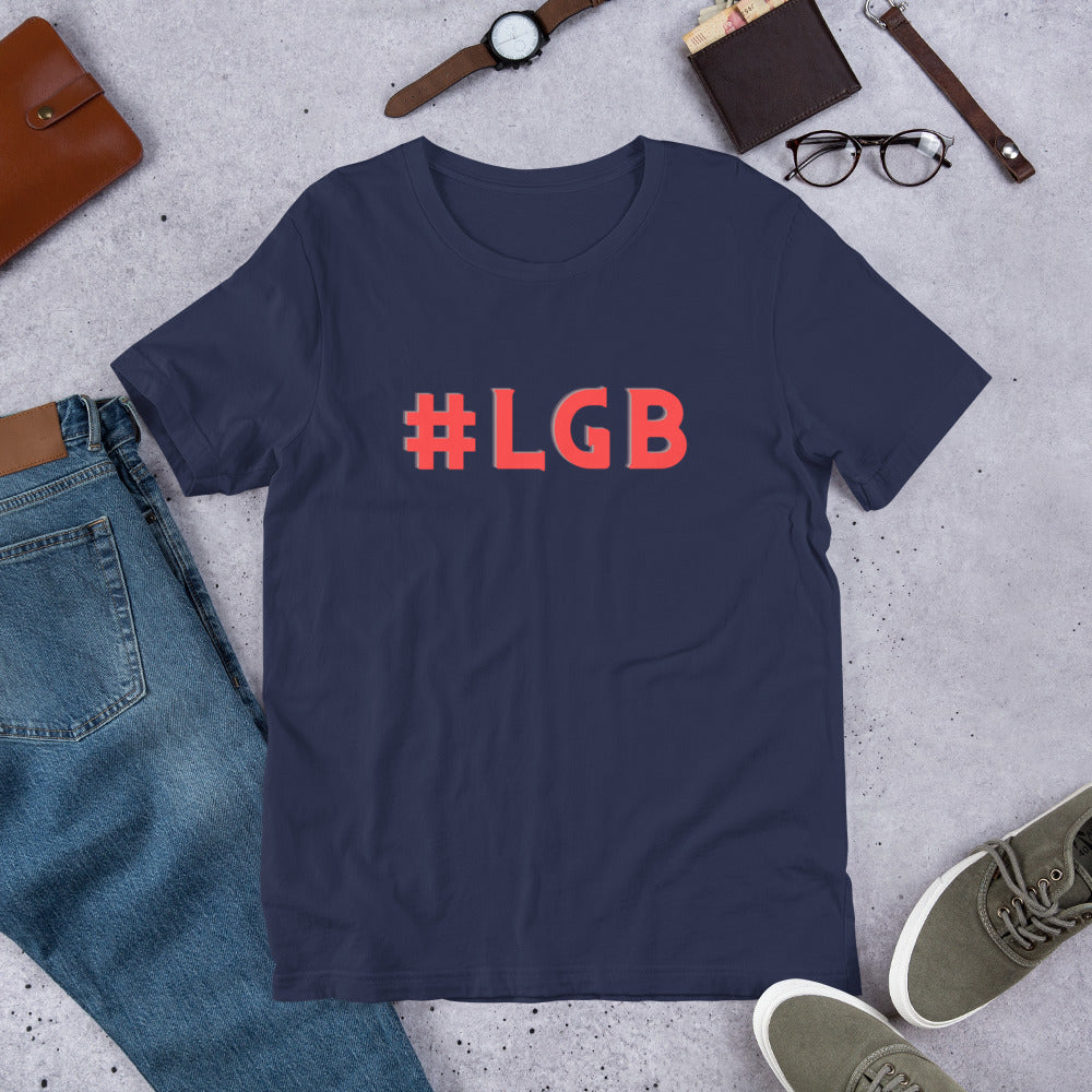 #LGB Lets Go Brandon Red Text T-Shirt